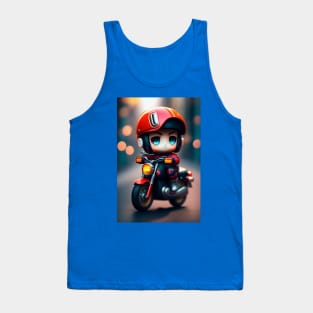 Cute Warrior: Brave and Adorable Print Art-0001 Tank Top